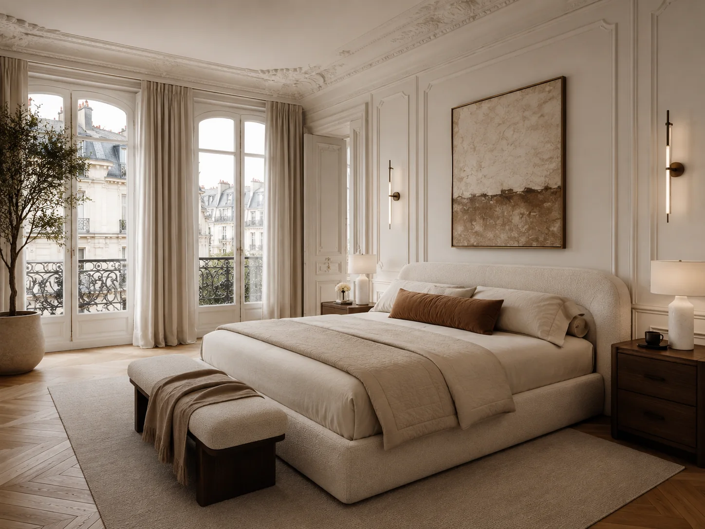 Paris bedroom concept